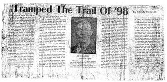 A scan of a newspaper article on John Harper in The Vancouver Sun 1947