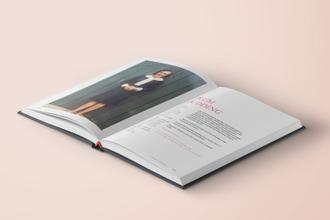 harper family cookbook lays open on a spread showing a recipe for plum pudding